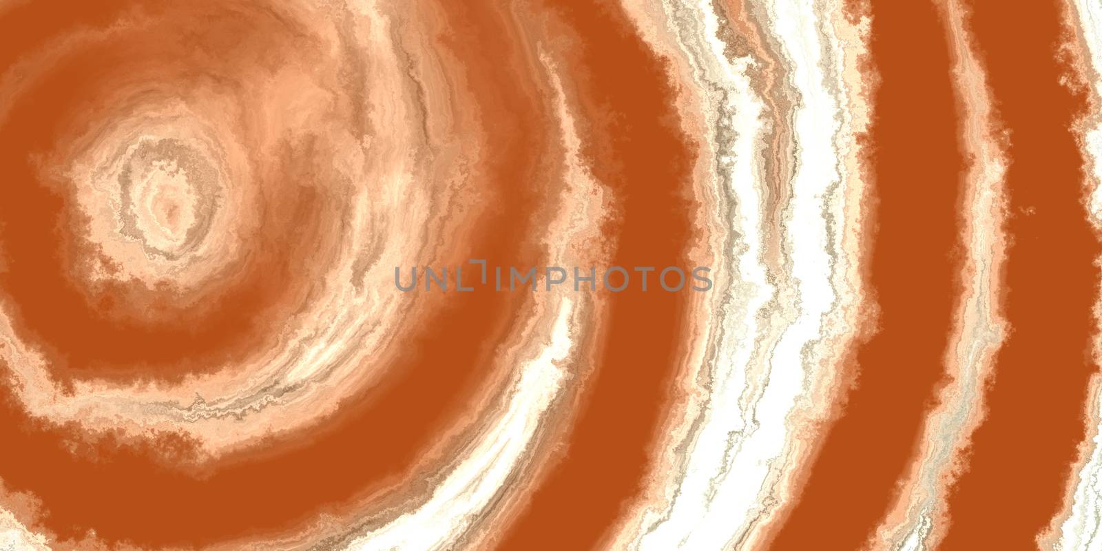 Orange Agate Mineral Texture. Stripe Circles Stone Pattern Surface Background. by sanches812
