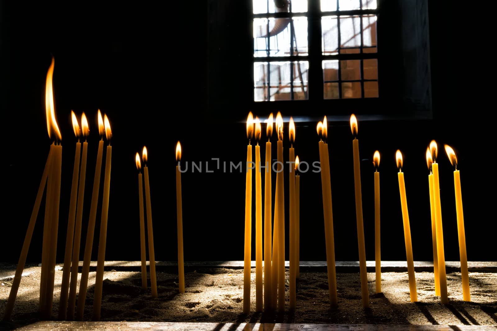 Candles in church by ververidis