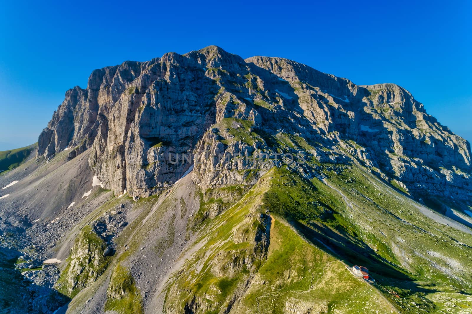 A breathtaking panoramic view of Mountain Tymfi in Zagori region, Epirus, Northern Greece.