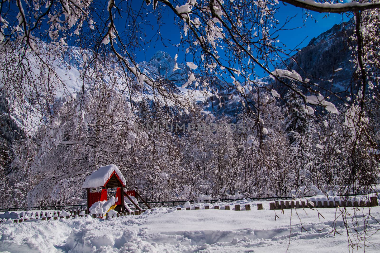 argentiere in chamonix in haute savoie in france