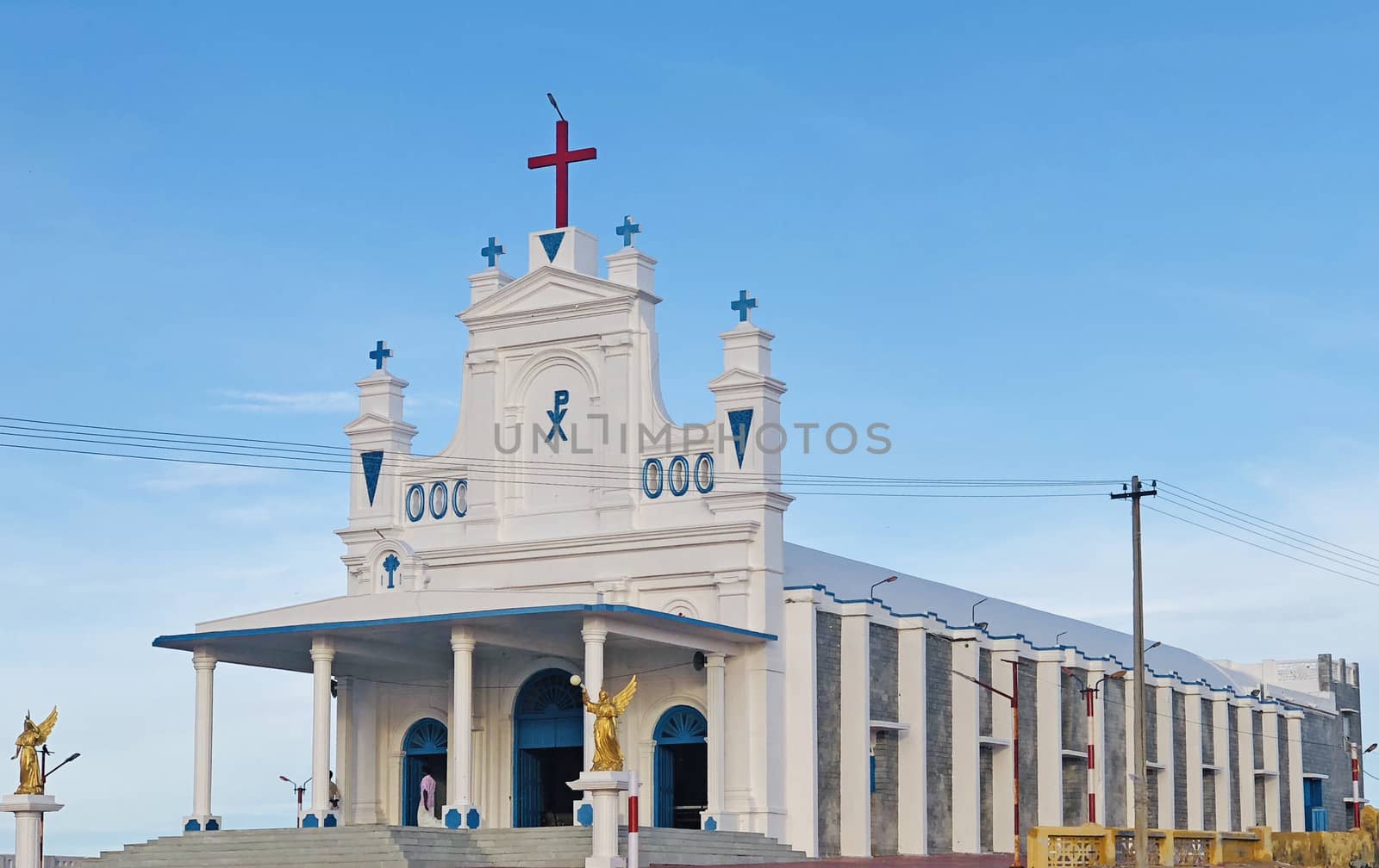Holy cross cathedral church is the famous religious place in Manapad attract many christian people in the city