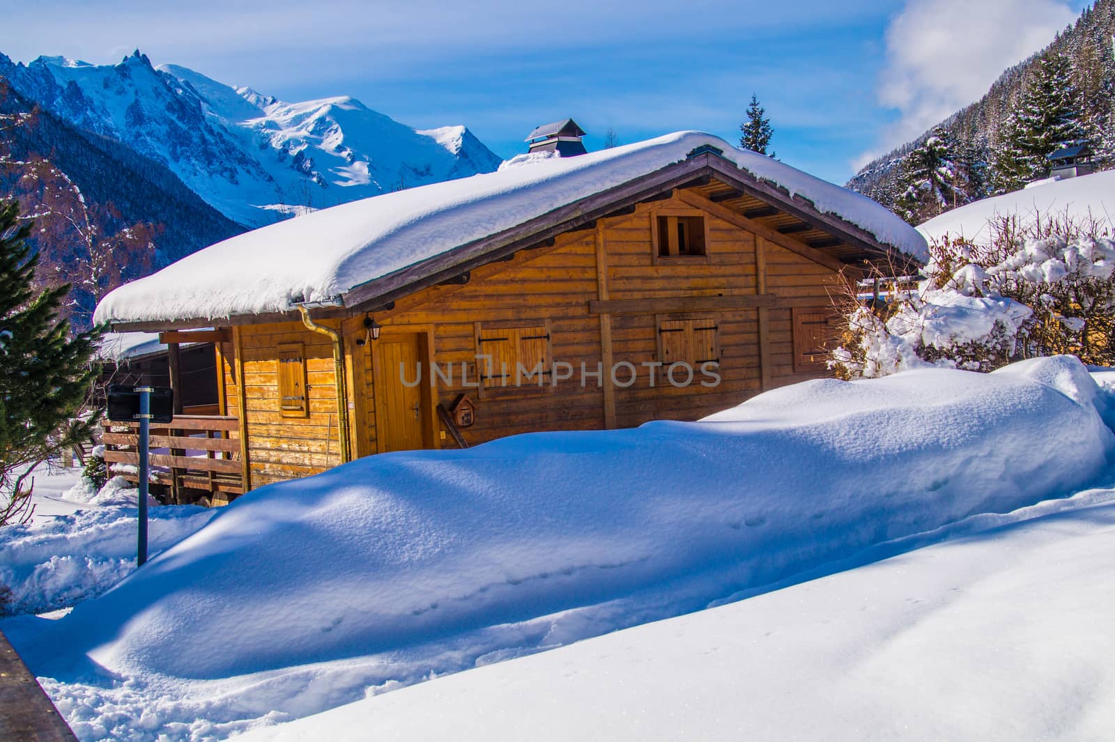 argentiere in chamonix in haute savoie in france