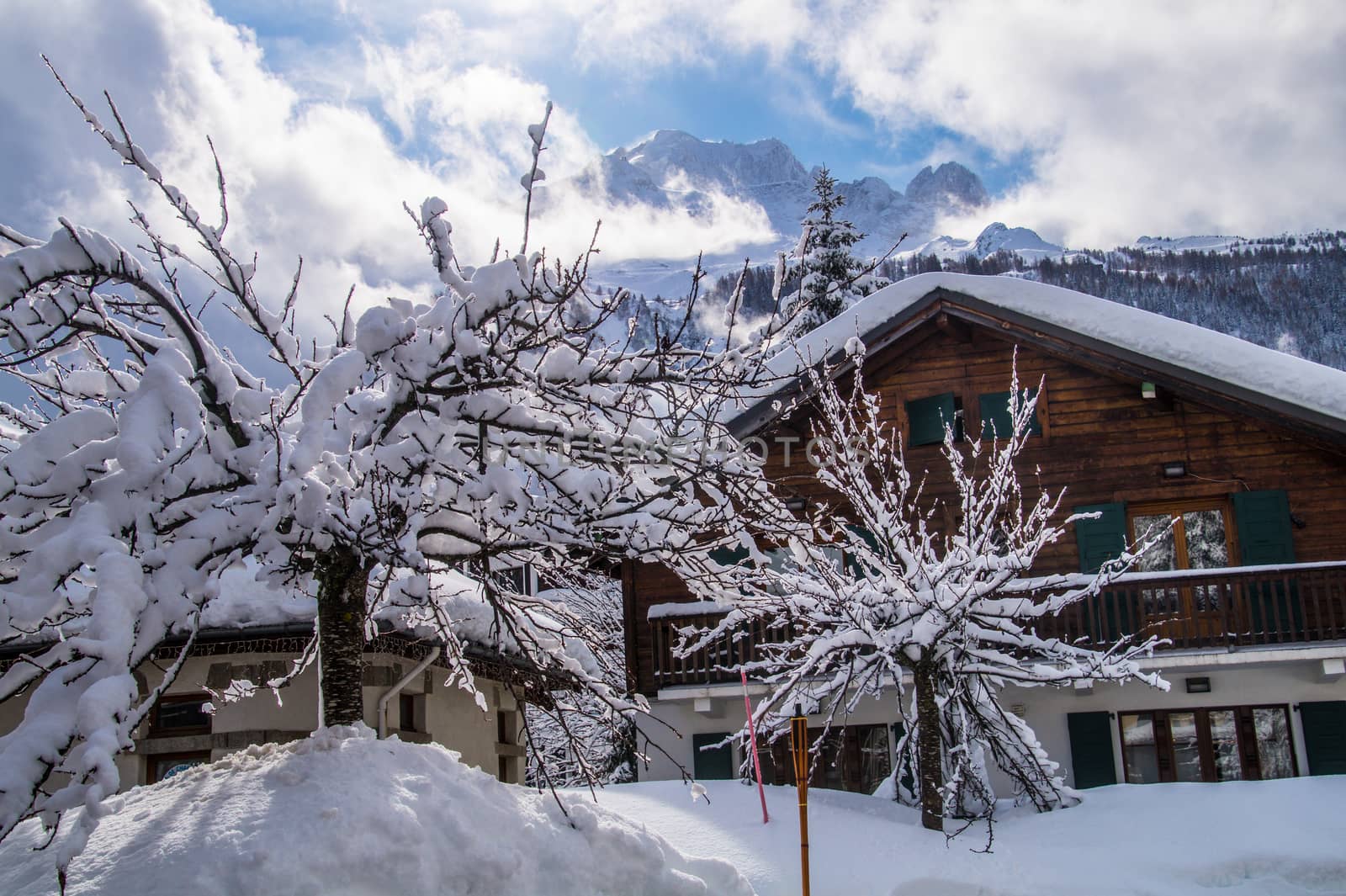 argentiere in chamonix in haute savoie in france