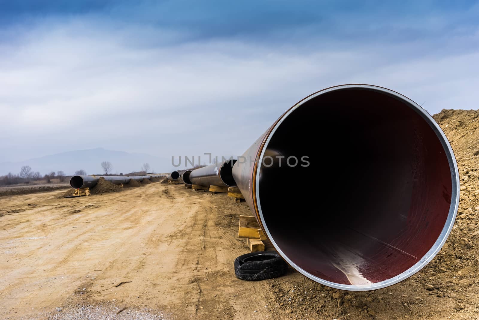 construction of gas pipeline Trans Adriatic Pipeline - TAP in no by ververidis