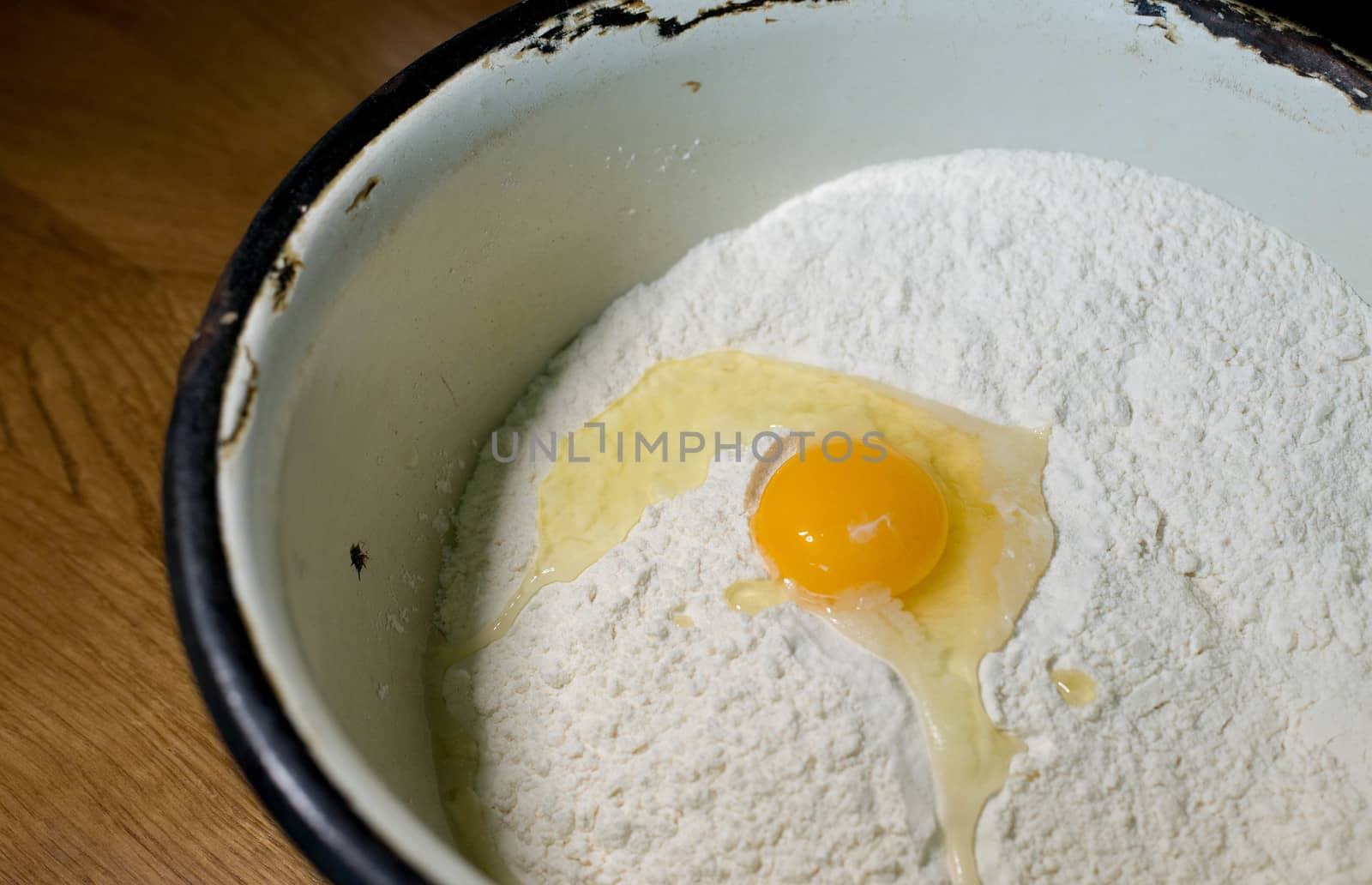 Knead the dough in a bowl