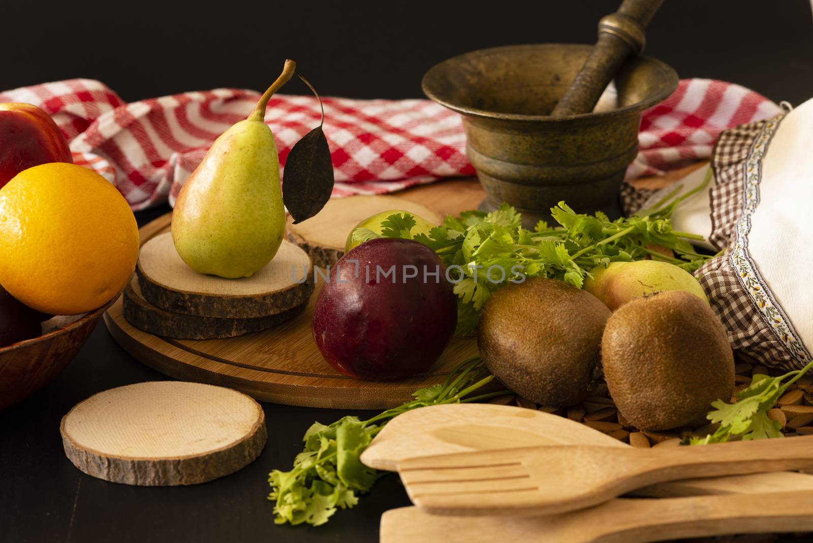 Retro still life with wine, cheese and fruits. by jcdiazhidalgo