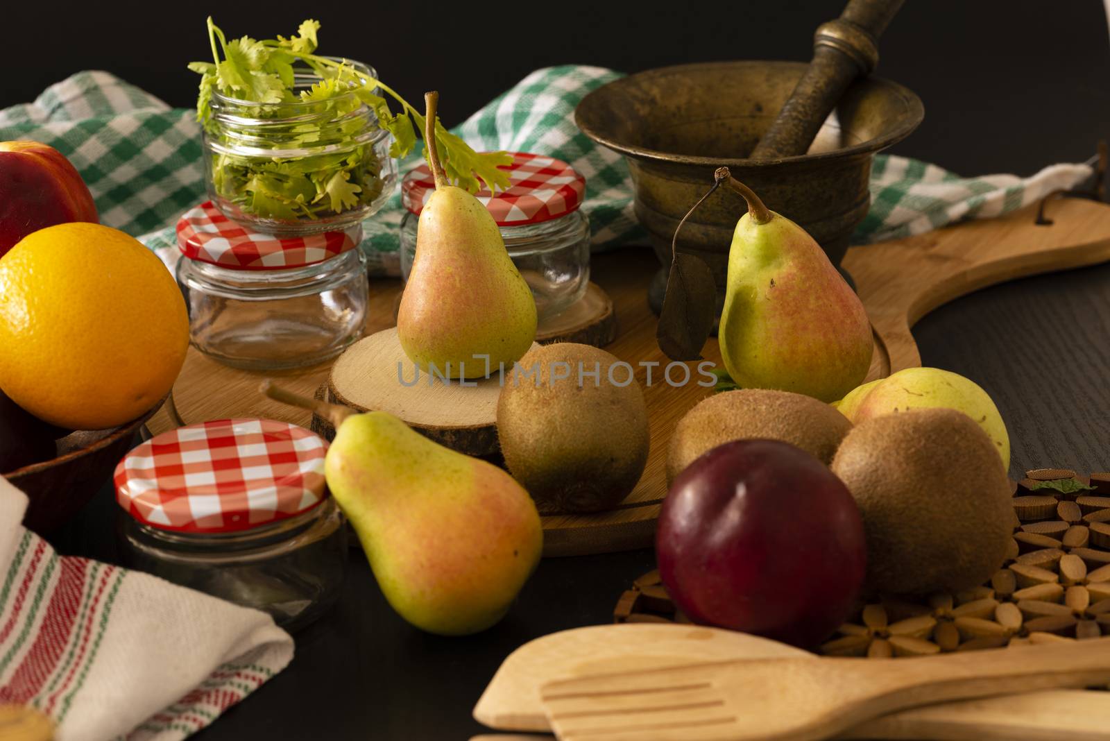 Retro still life with wine, cheese and fruits.