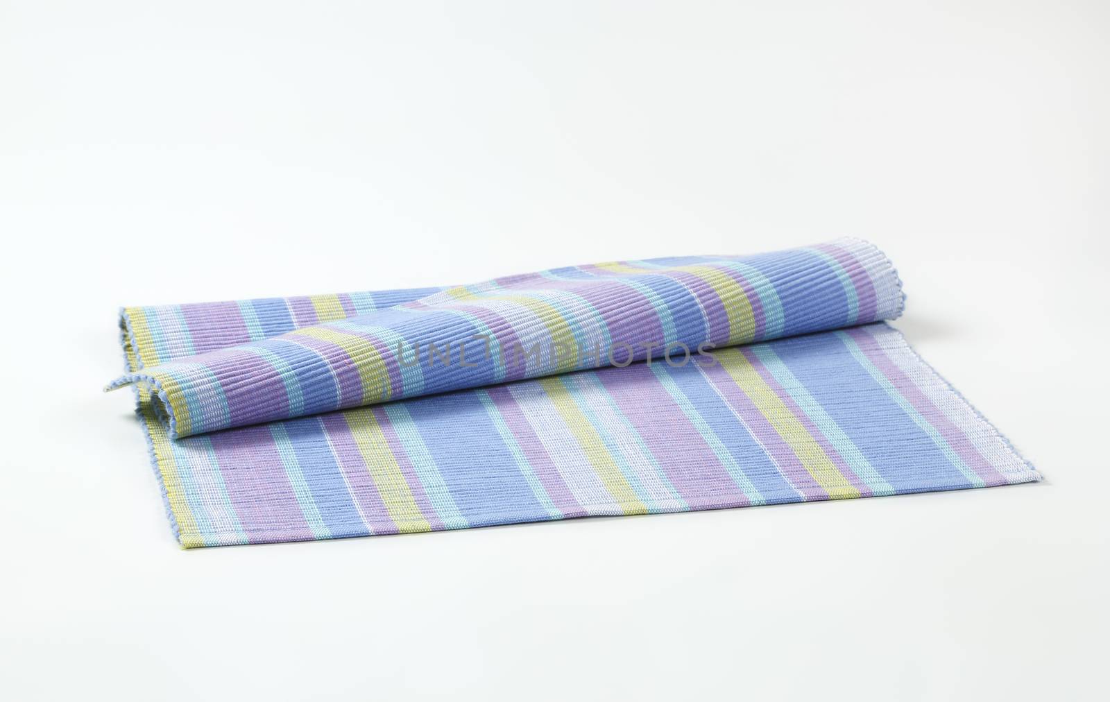 Colorful striped cotton placemat by Digifoodstock
