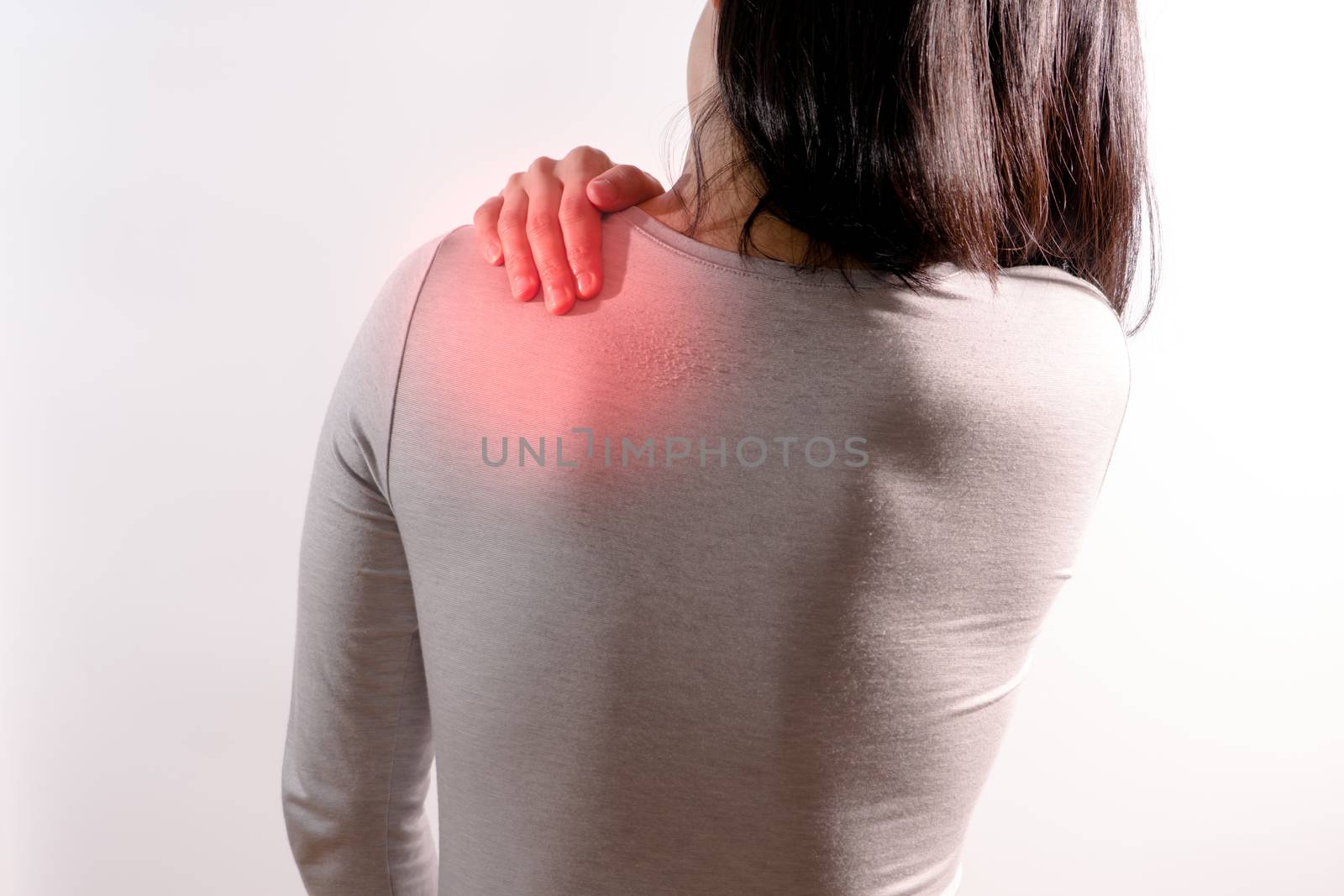 the women suffer from  neck/shoulder injury/painful after working