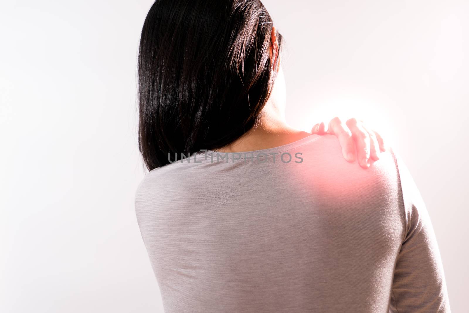 the women suffer from  neck/shoulder injury/painful after working