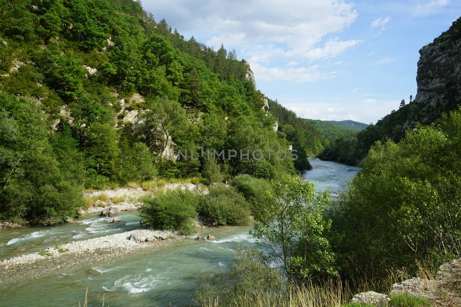 The long Verdon River in south-eastern France by cosca