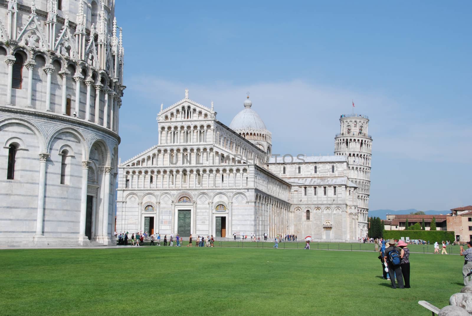 Buildings in Piazza dei Miracoli in Pisa, Italy by cosca