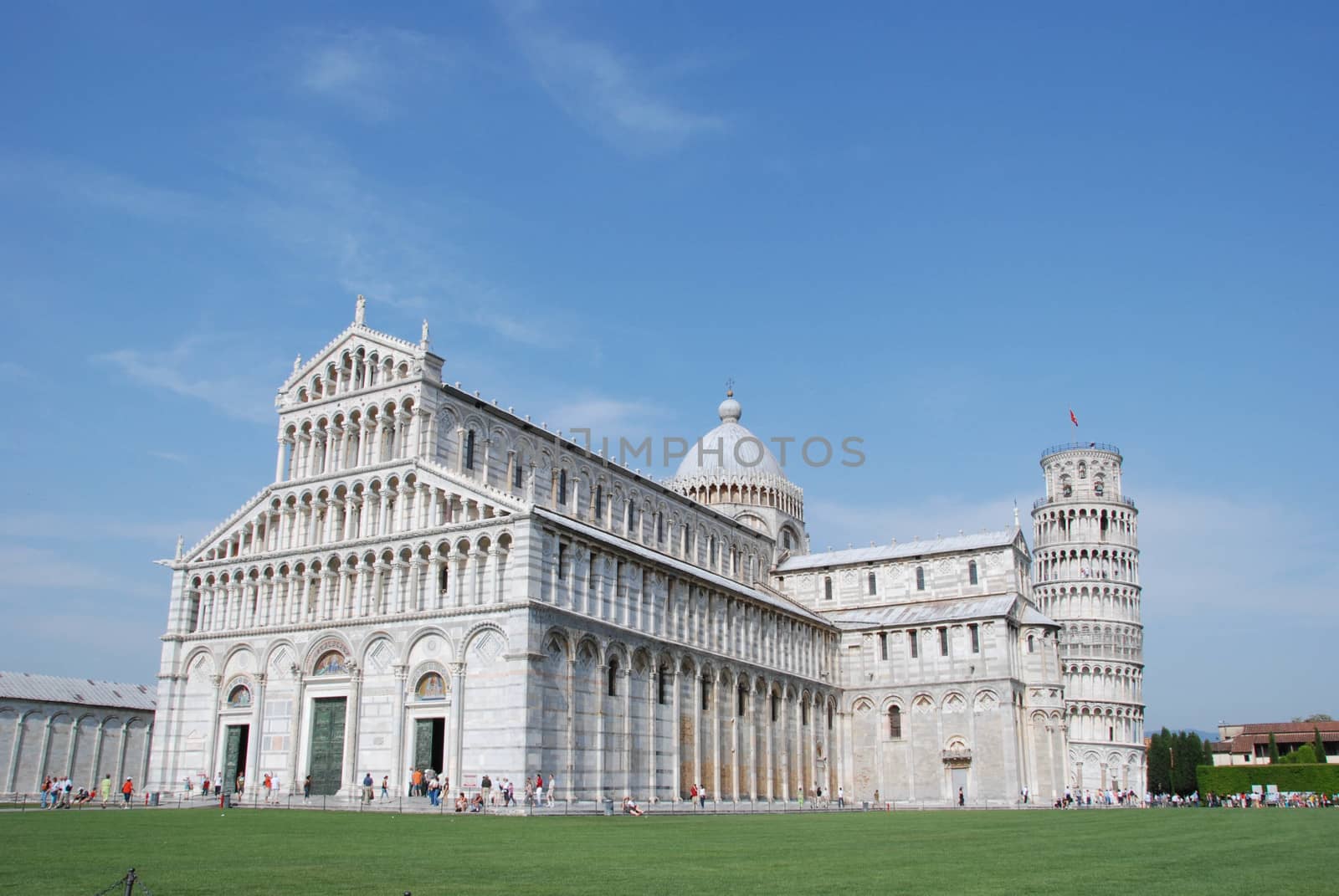 Buildings in Piazza dei Miracoli in Pisa, Italy by cosca
