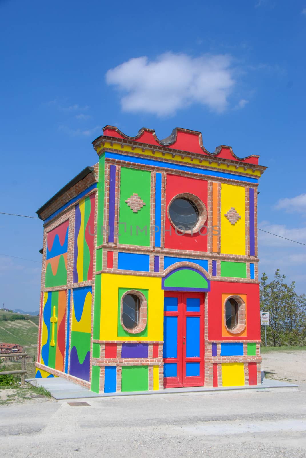 Chapel of SS. Our Lady of Grace in La Morra, Piedmont, Italy - April 2017