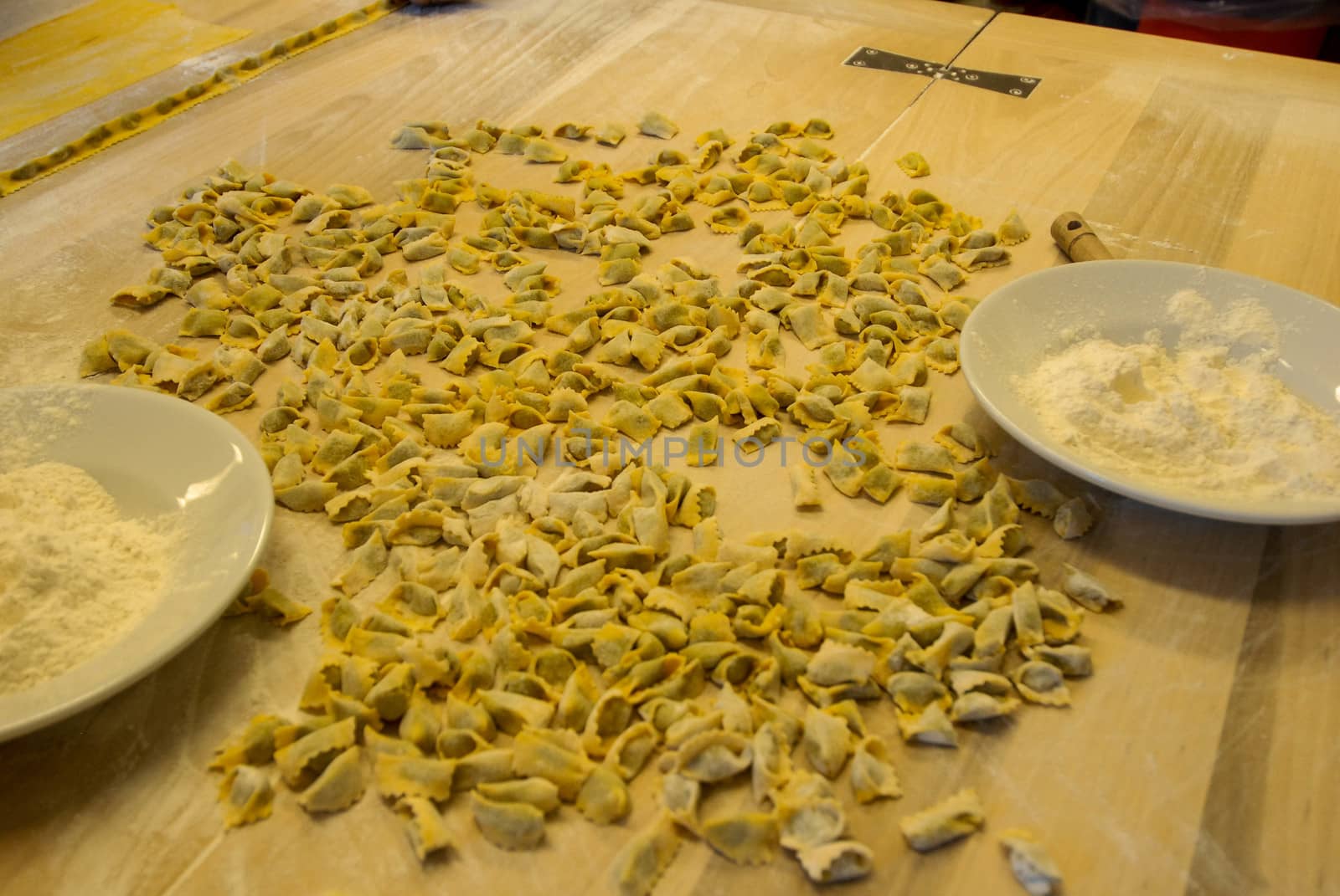 Agnolotti: home made pasta of the Langhe, Piedmont - Italy