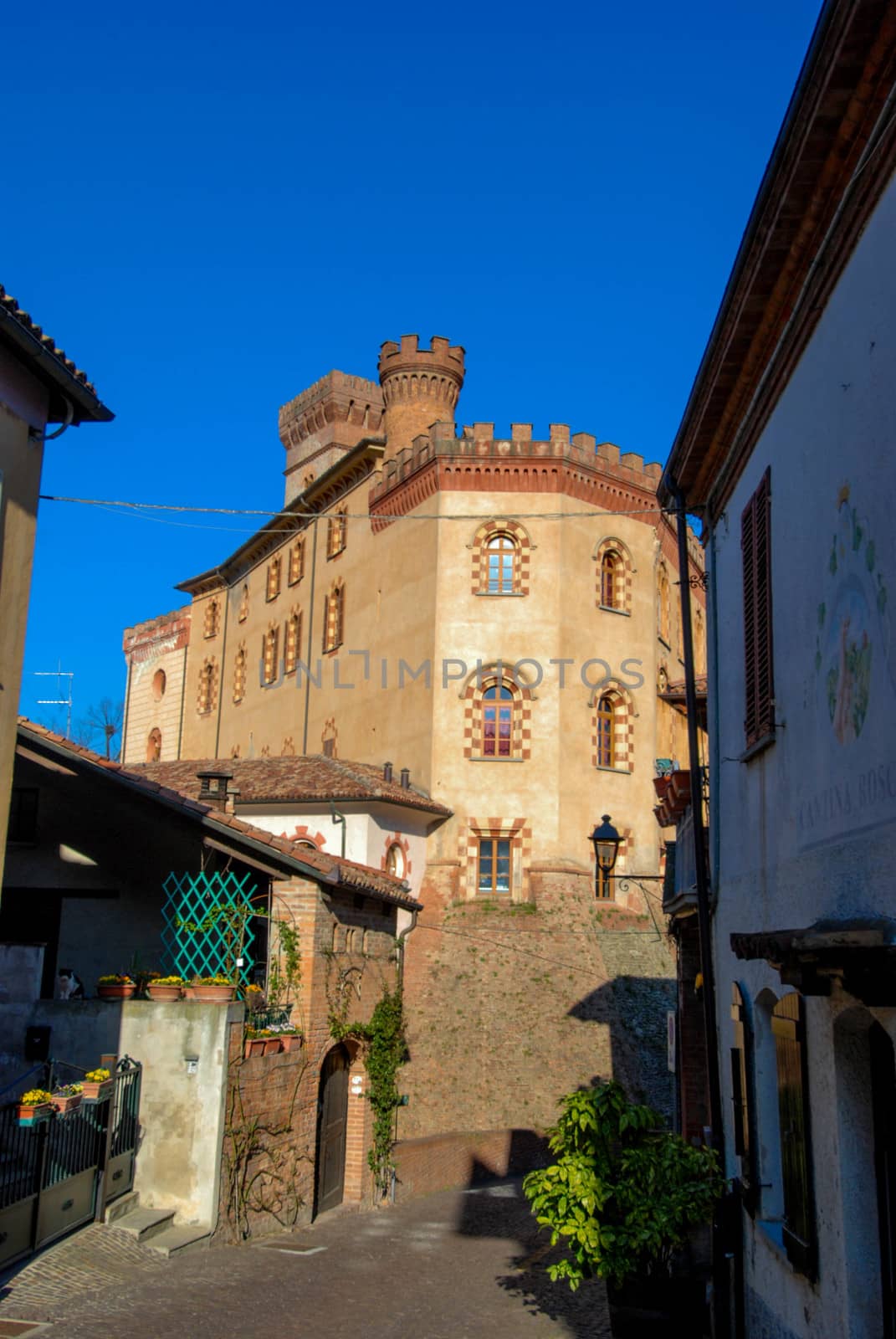 Castle "Falletti". Located in the center of the village of Barolo, CN - Piedmont - Italy
