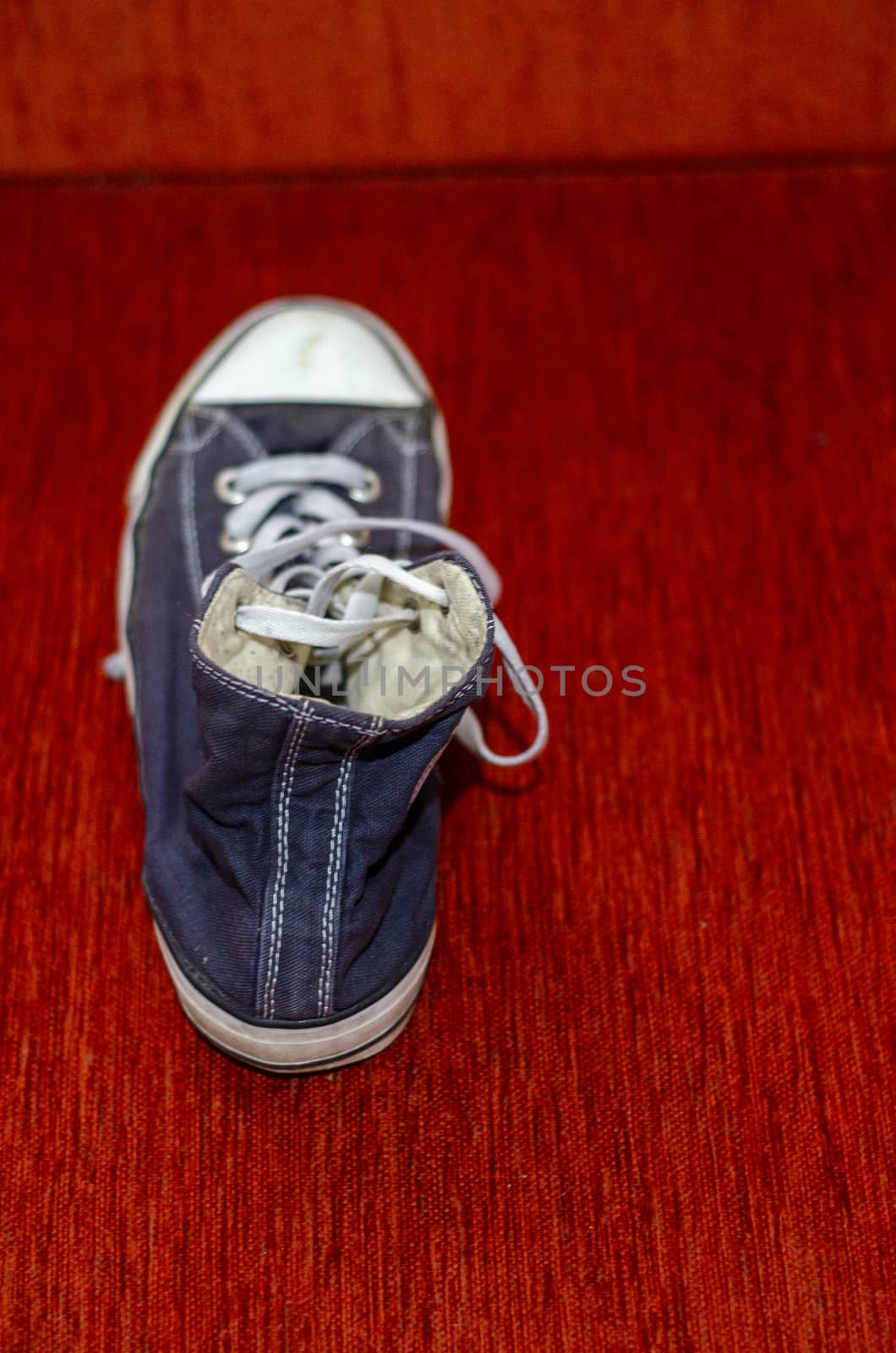Old Blue Stylish Shoes, Fashion Blue Stylish Shoes by Hasilyus
