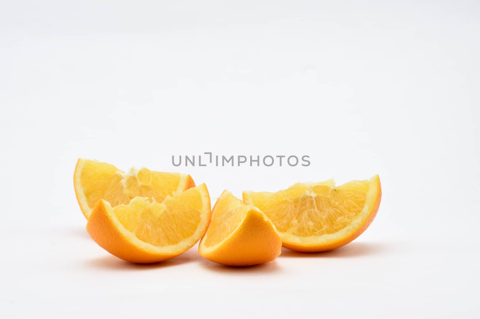 Orange on a white background.Natural.For Isolation. by moviephoto