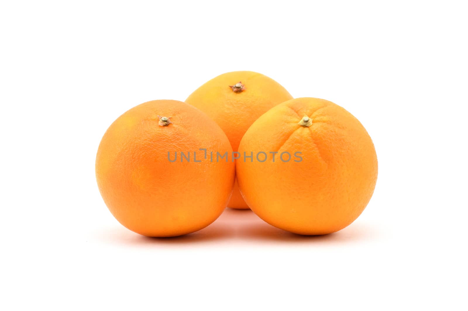 Orange on a white background.Natural.For Isolation. by moviephoto