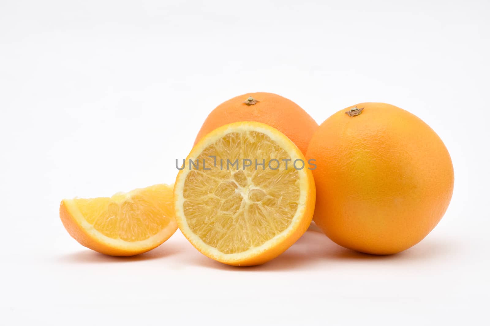 Orange on a white background.Natural.For Isolation. by moviephoto