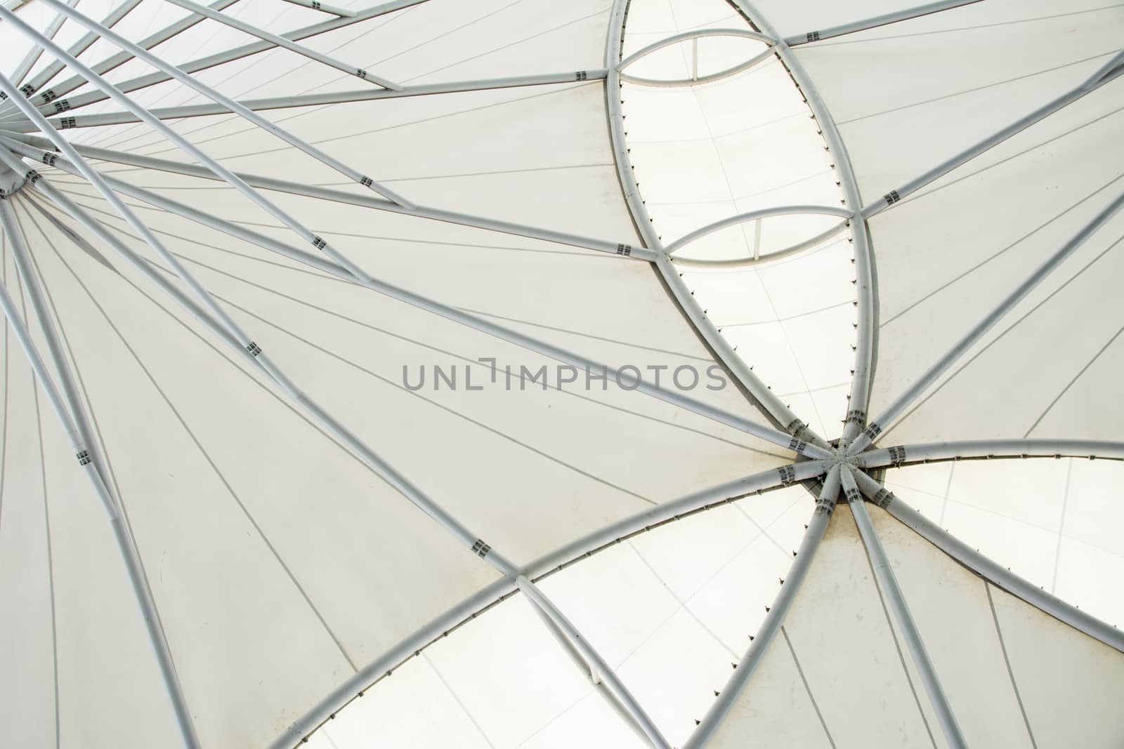 abstract modern station building structure
