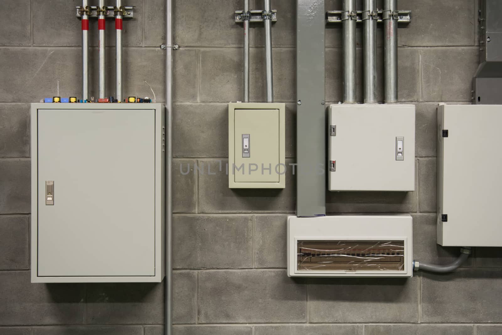 power supply boards on the wall