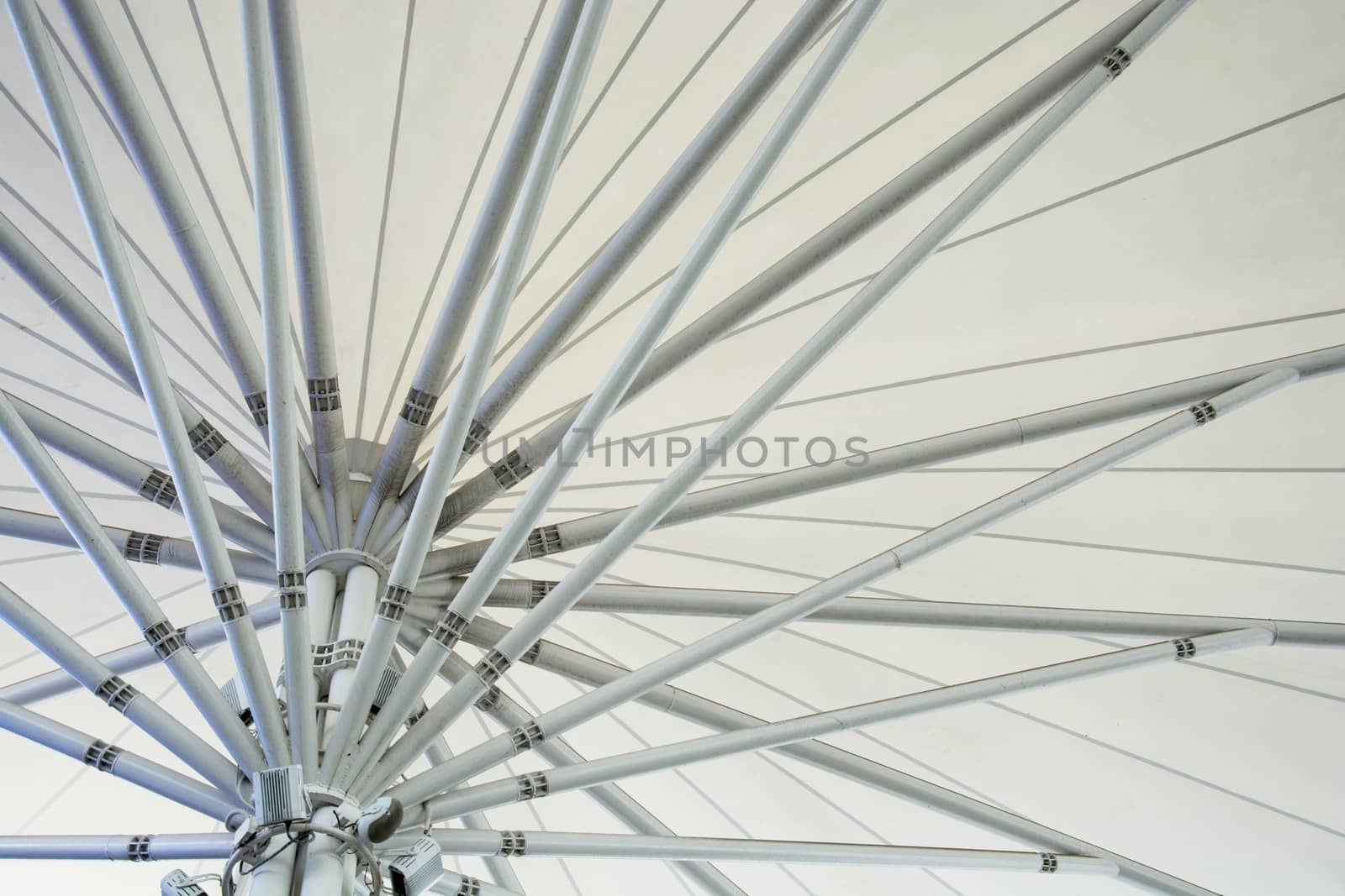 abstract modern station building structure
