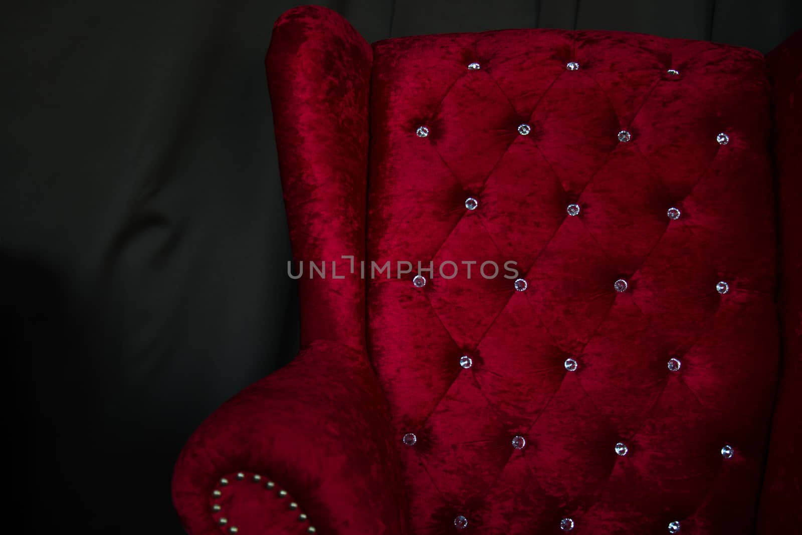 red stylish fabric