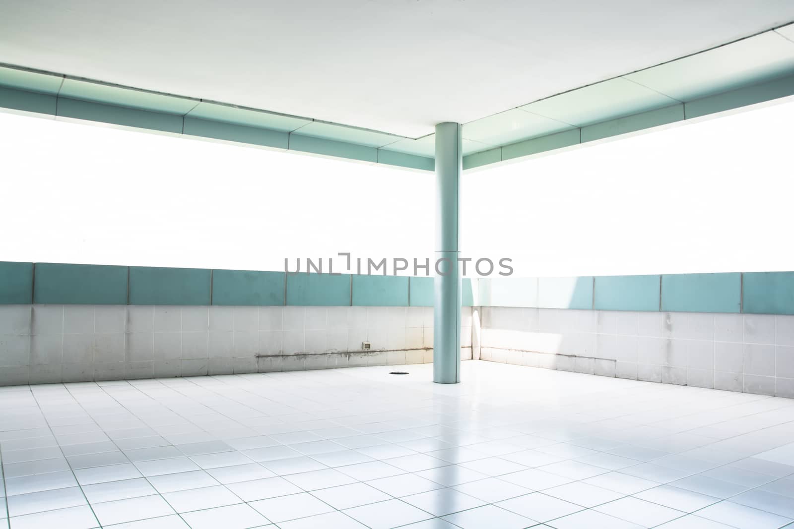 Modern Empty Interior with Large Windows