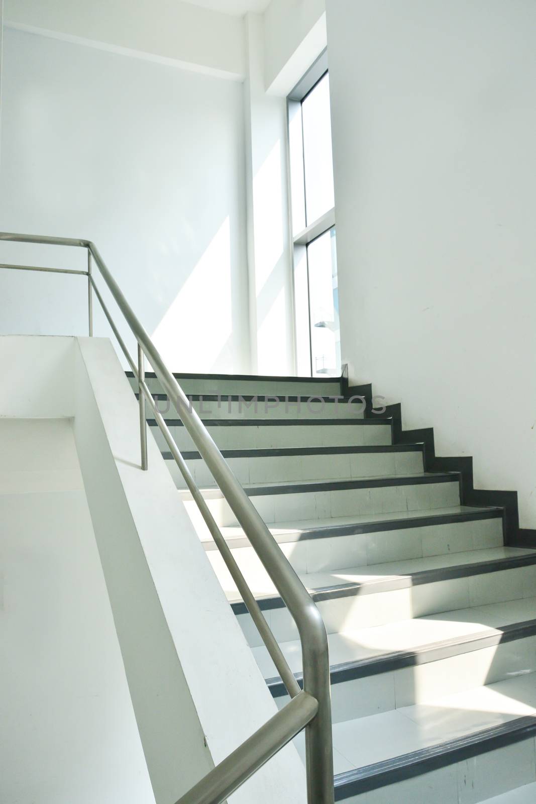 Stairs for emergency exit in building