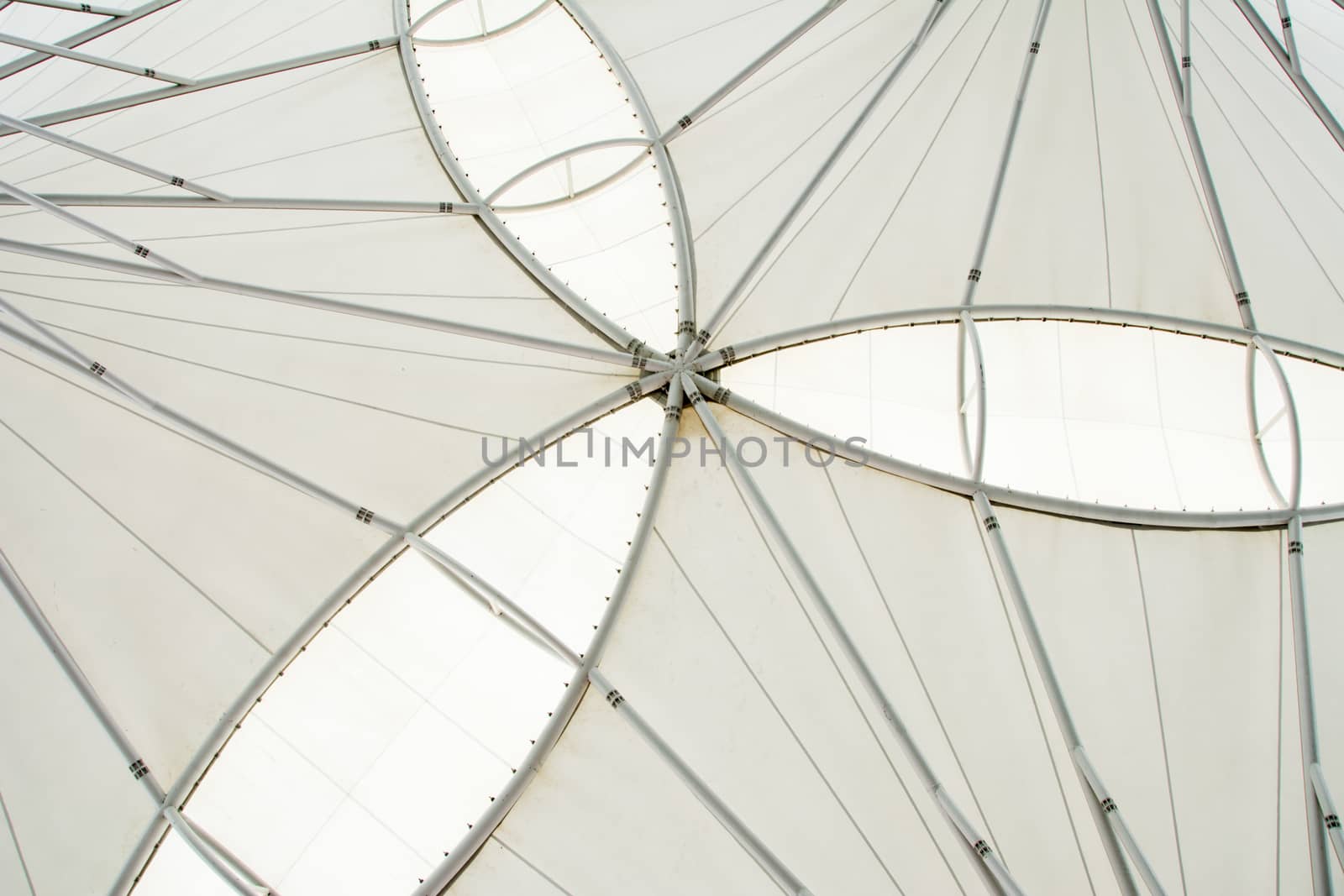 abstract modern station building structure