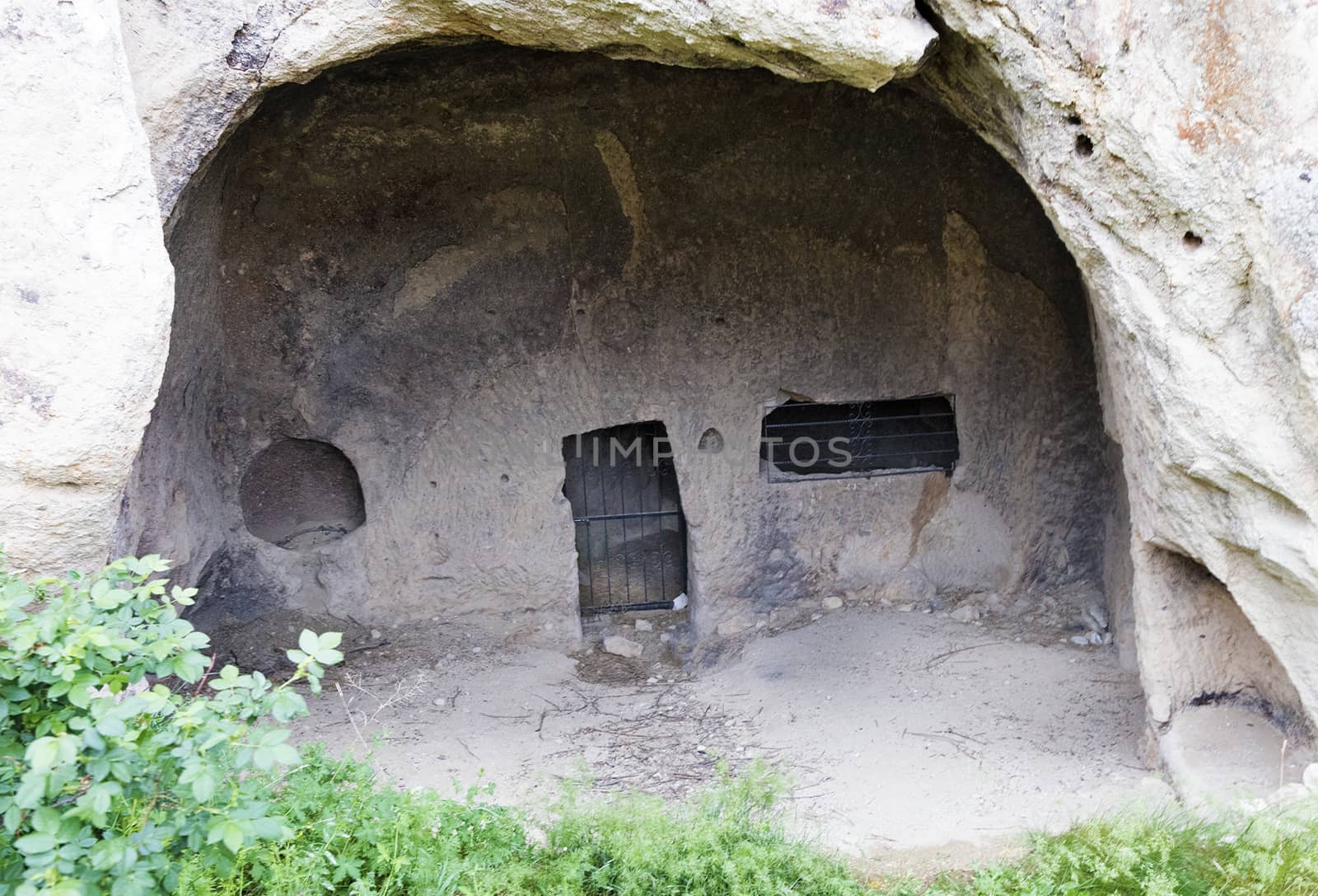 Cave houses Cappadocia cut in the rocks by Cappadocian Greeks
