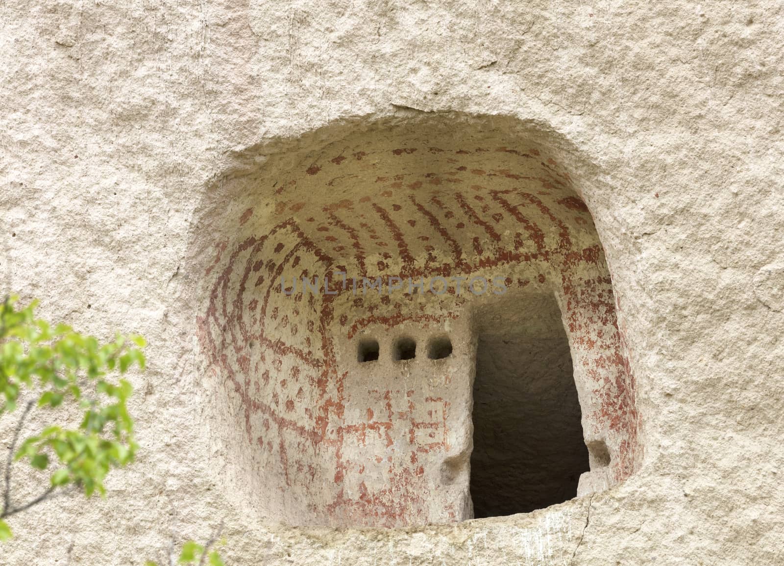 Cave houses Cappadocia cut in the rocks by Cappadocian Greeks