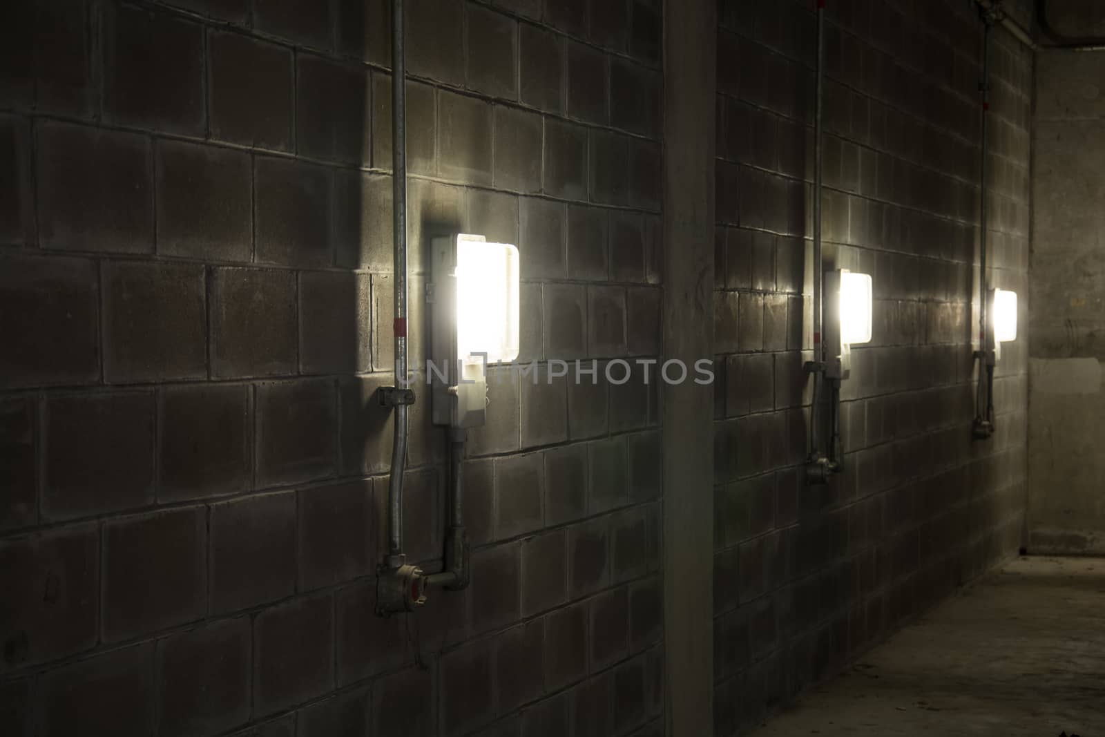 Lamps in the underground transition
