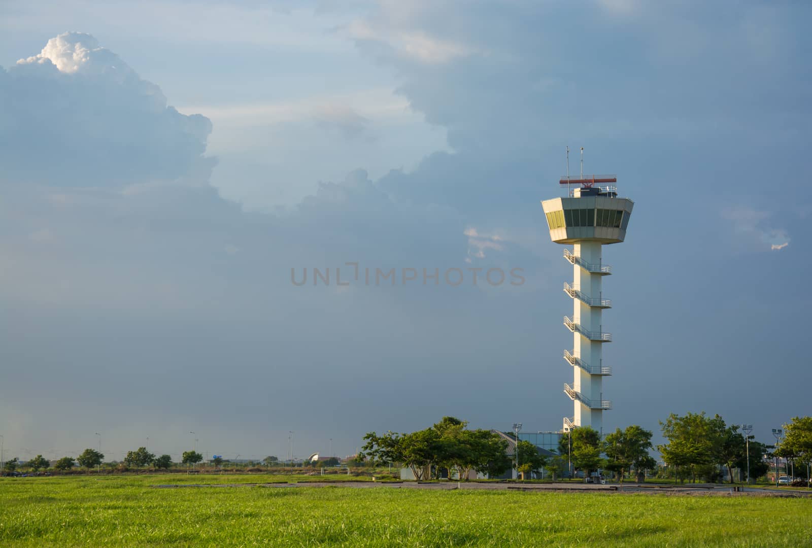 Air Traffic Control tower Sunset Sky