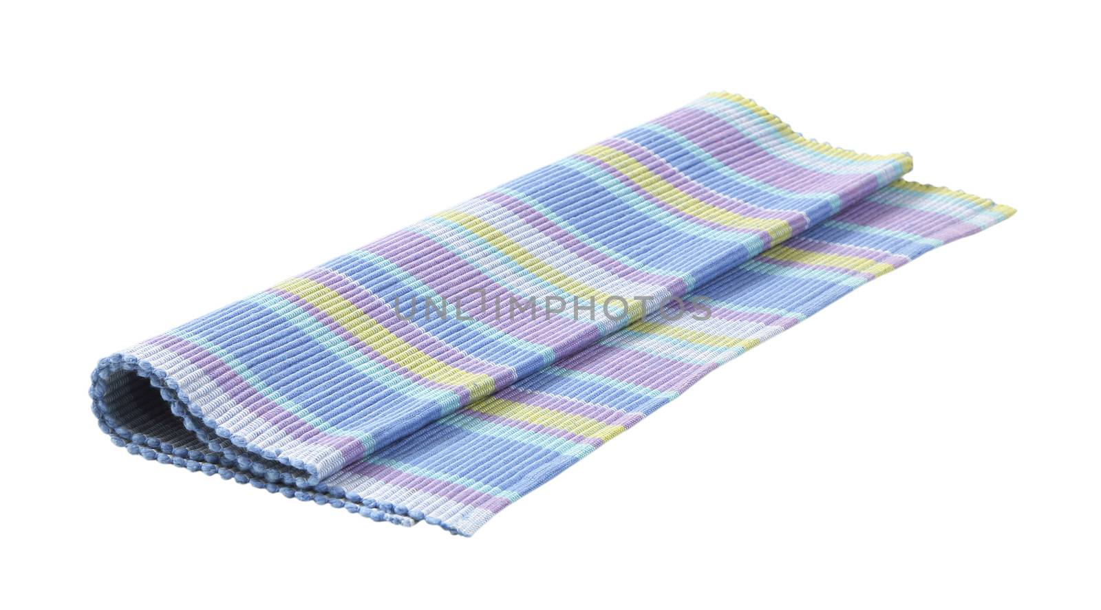 Colorful striped cotton placemat by Digifoodstock