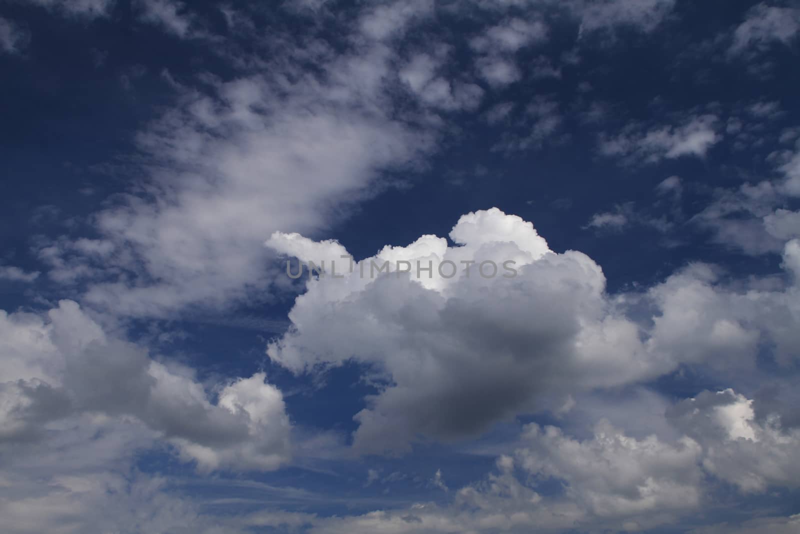 cloudy blue clear sky by alex_nako