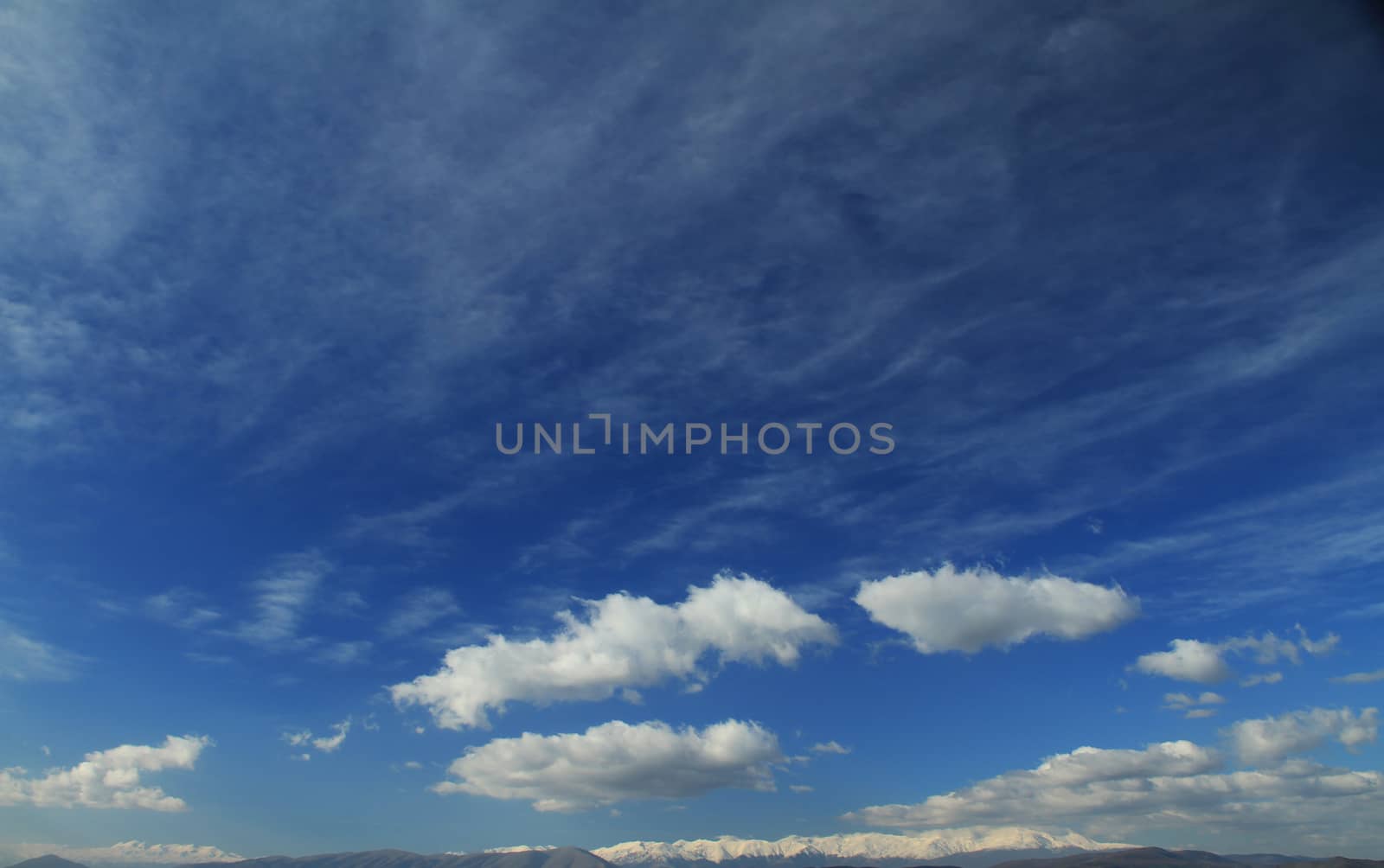 natural cloudy blue clear sky