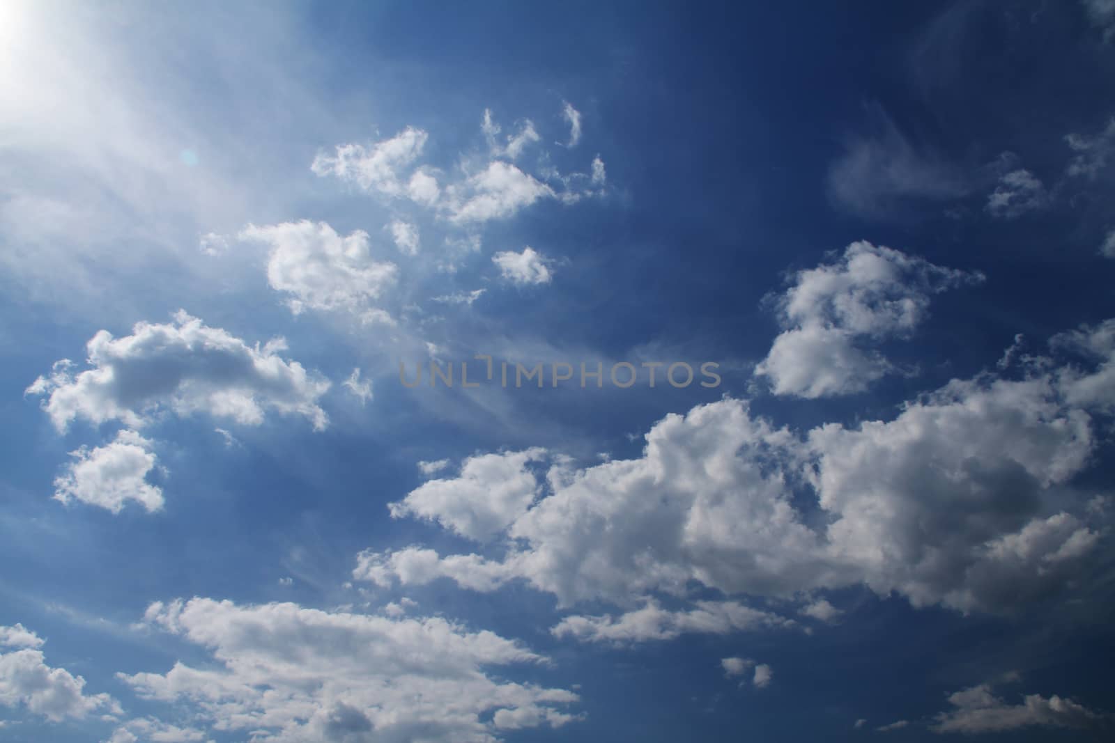 natural cloudy blue clear sky