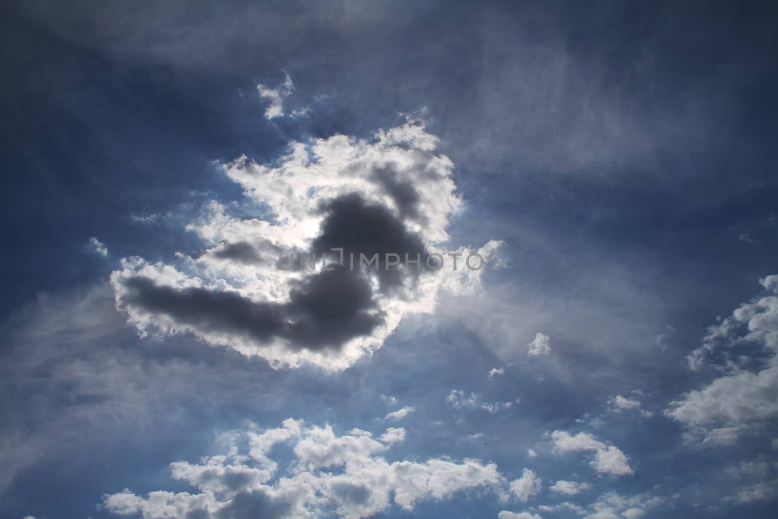 natural cloudy blue clear sky