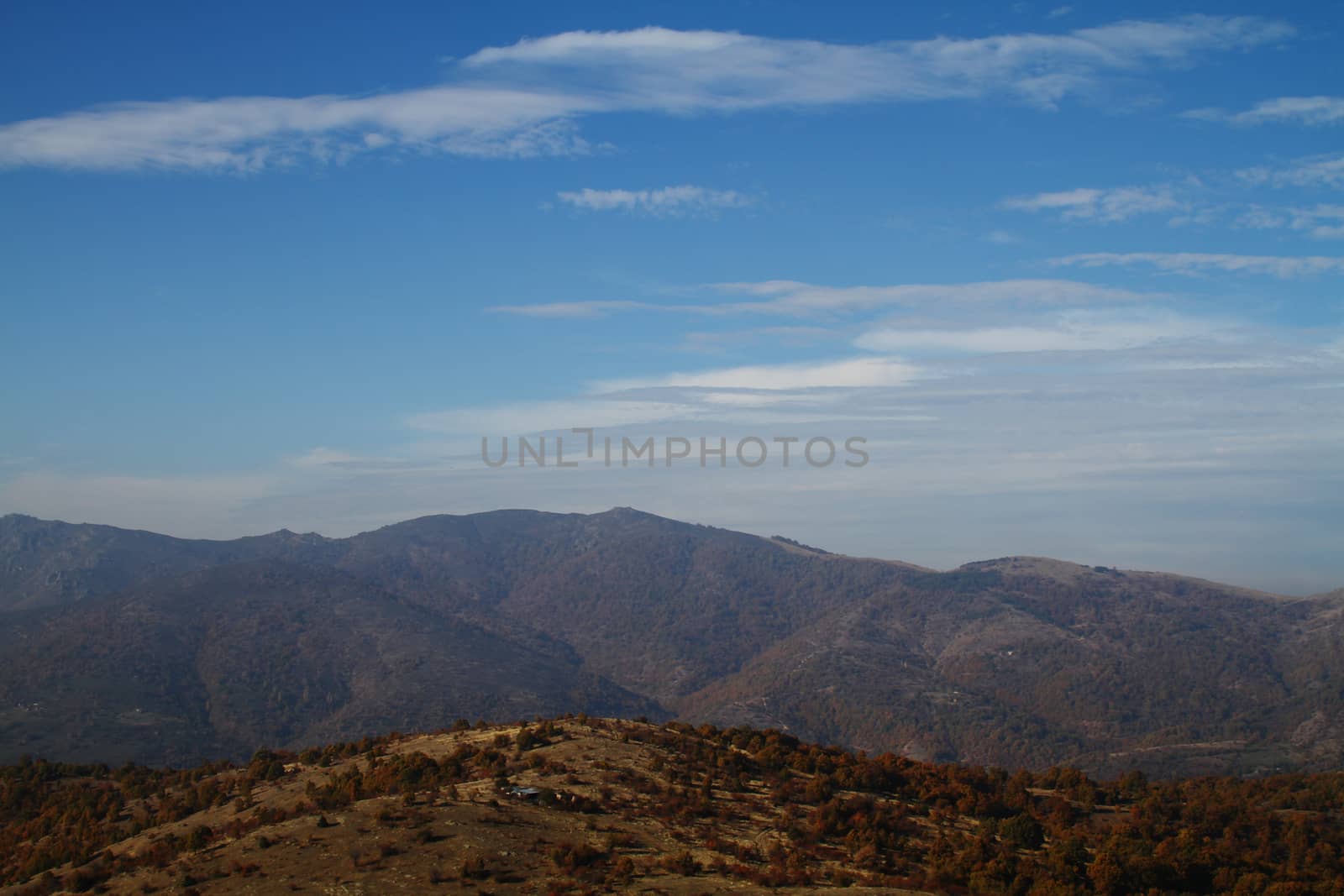 natural landscape panorama in day