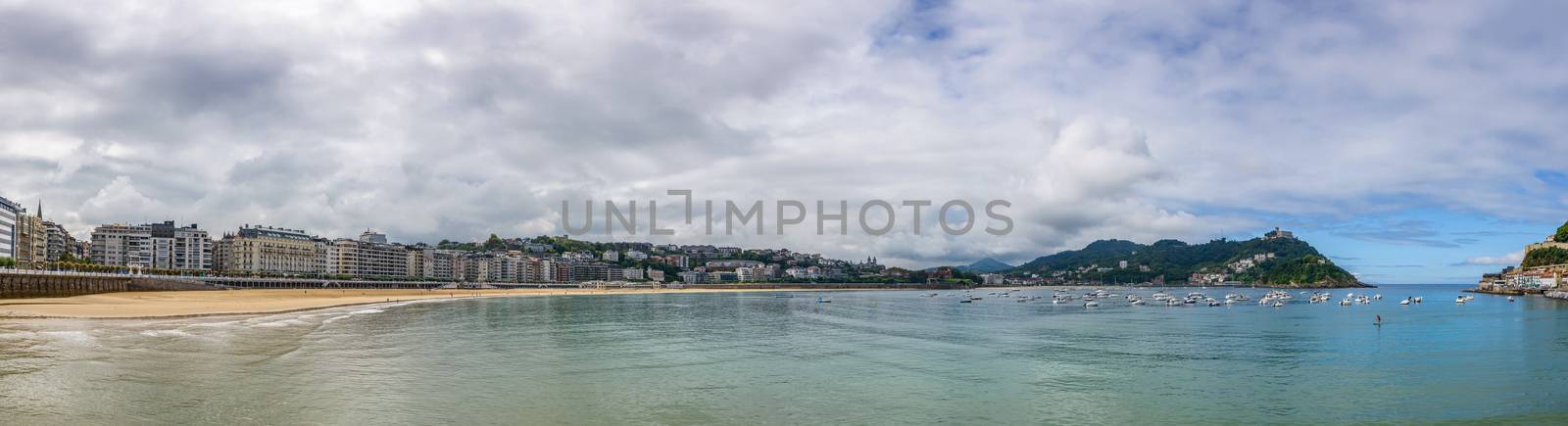 Donostia San Sebastian panoramic view, Spain