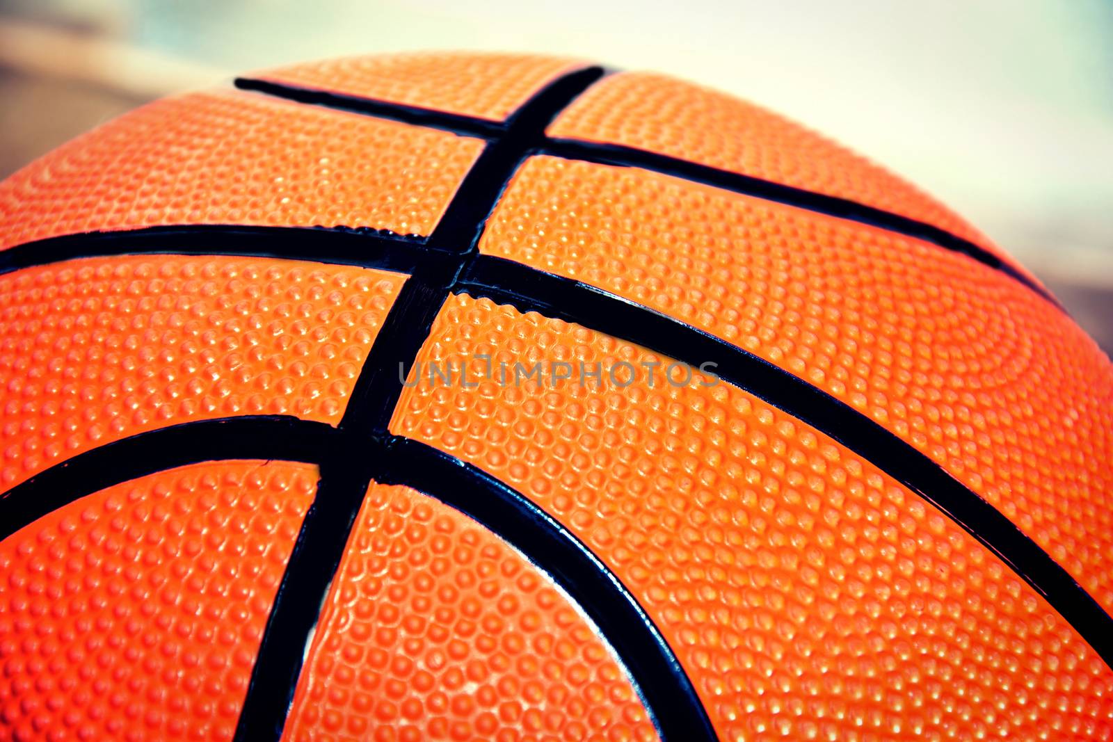 Basketball game. Basketball ball close up picture.