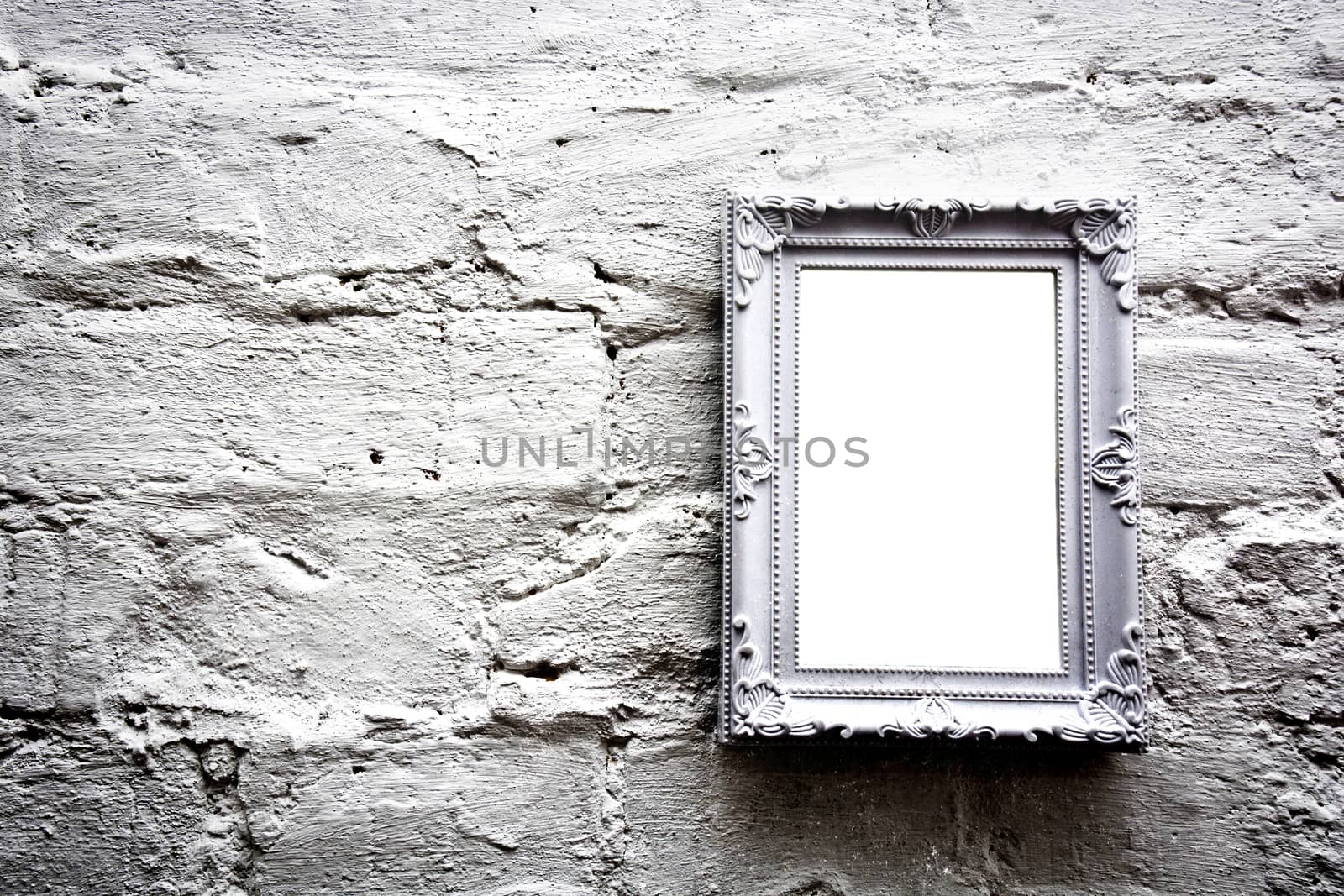 White empty frame with free copy space. by satariel