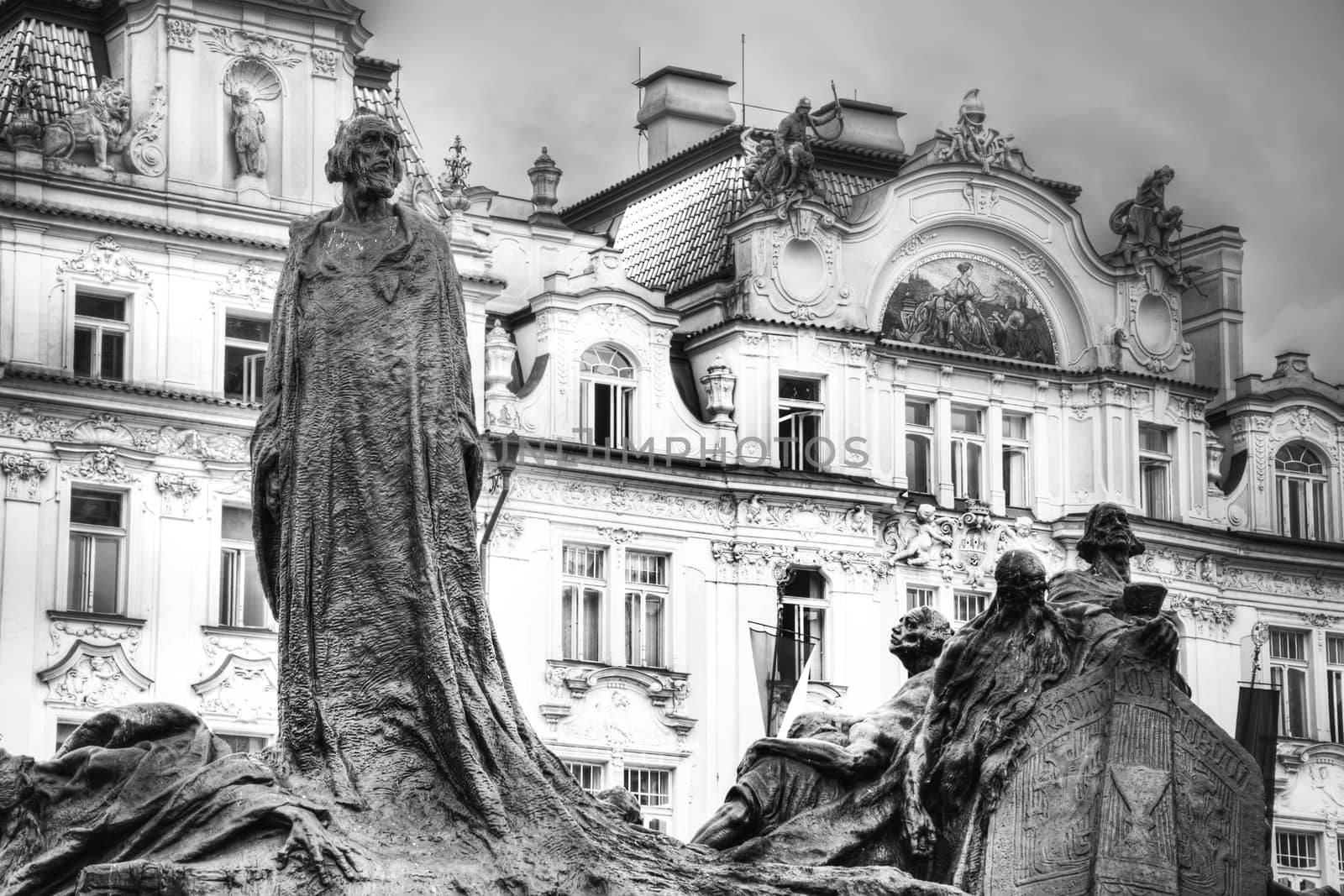 Memorial of Jan Hus in Prague. by satariel