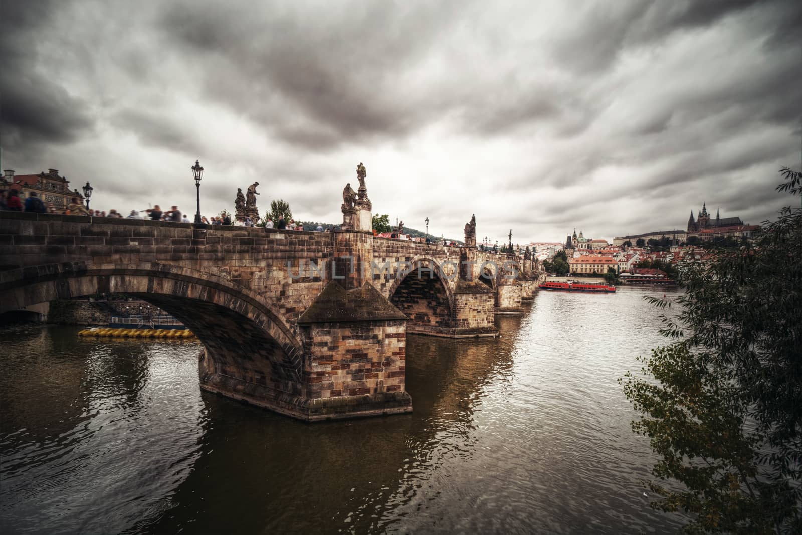 Charles Bridge in Prague. by satariel