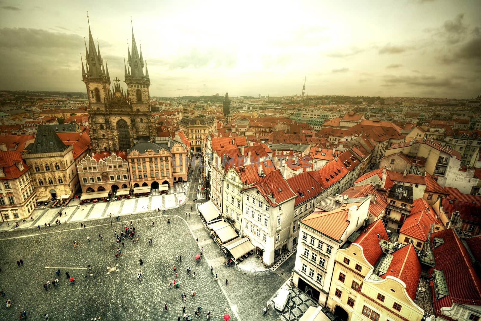 View of Old Town in Prague. by satariel