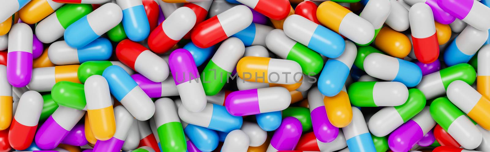 Wall of Colorful Pills by make