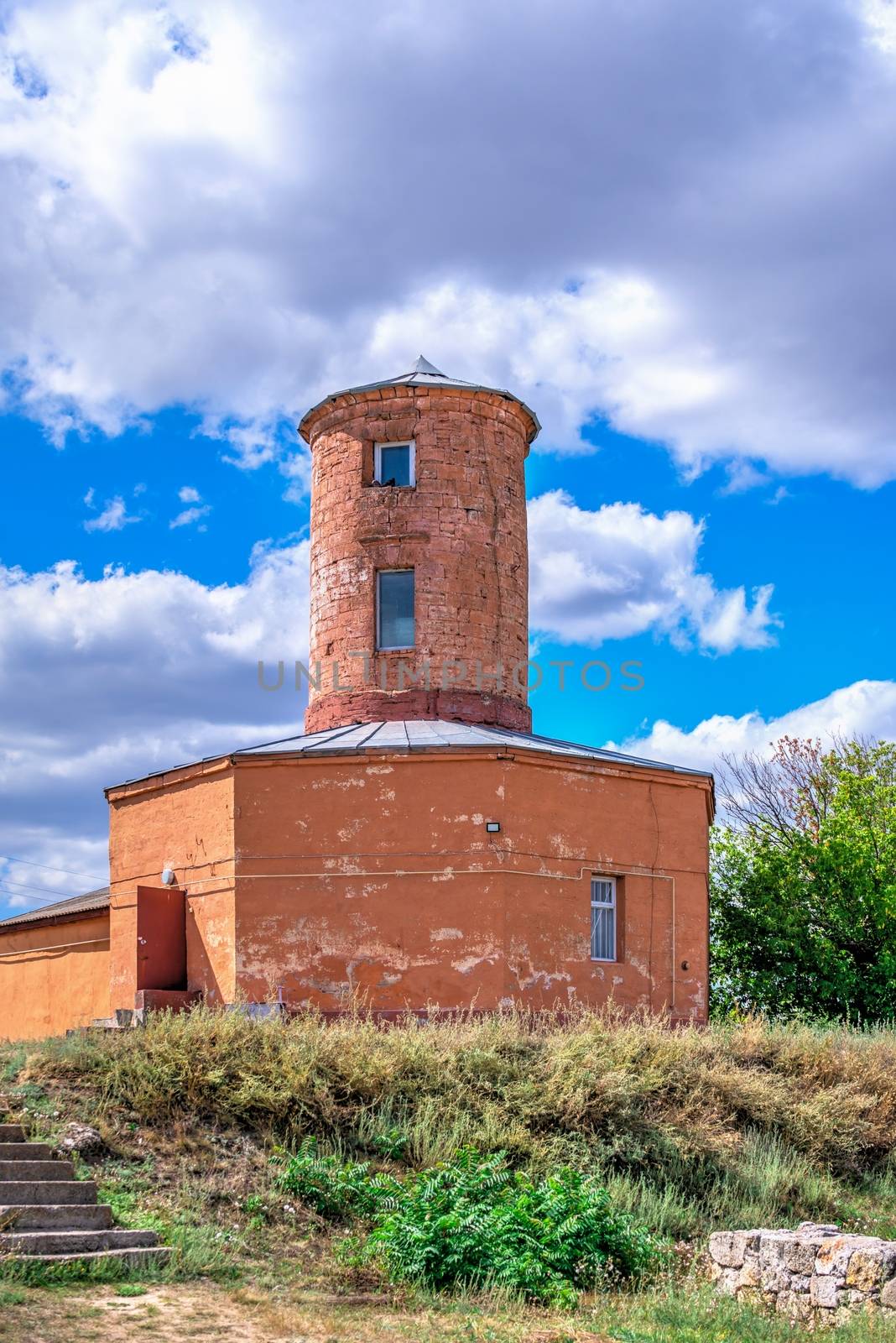 Parutino, Ukraine 08.17.2019. Ancient greek colony Olbia on the banks of the Southern Bug River in Ukraine on a cloudy summer day.