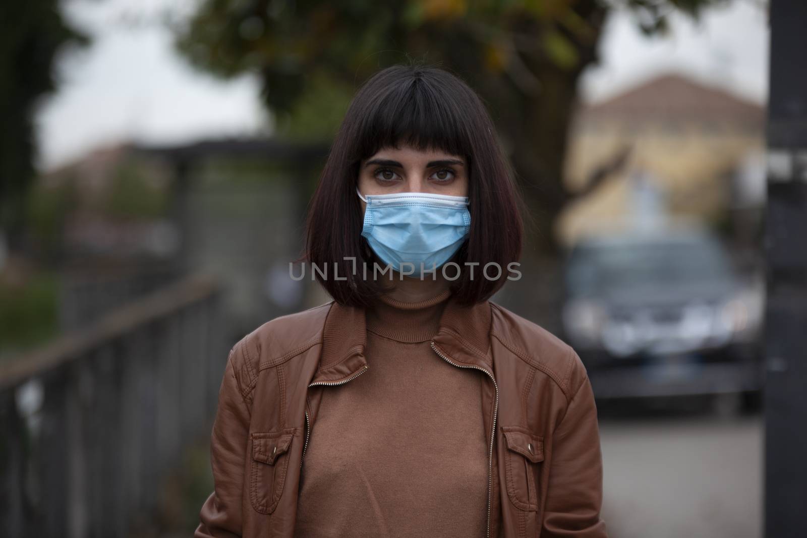 Girl with medical mask by pippocarlot